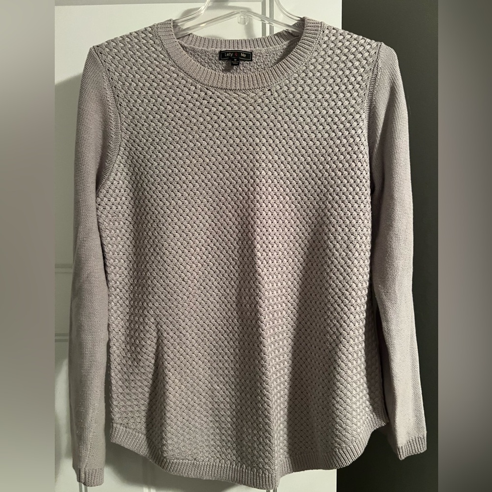 Stitch Fix Lety & Me, Josey Elbow Patch Pullover, size medium